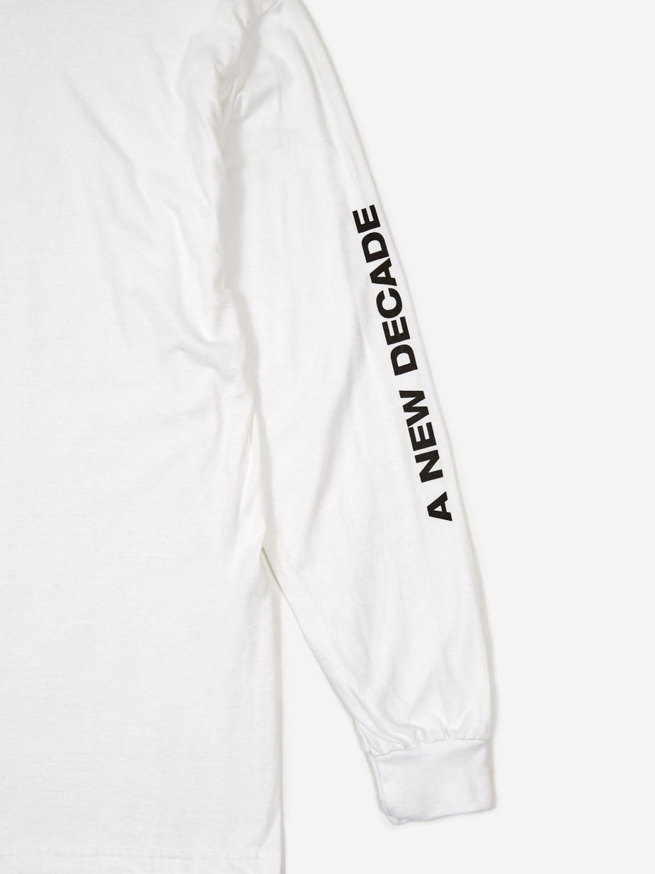 The New Order The New Order Basic Logo Longsleeve T-Shirt - White - White