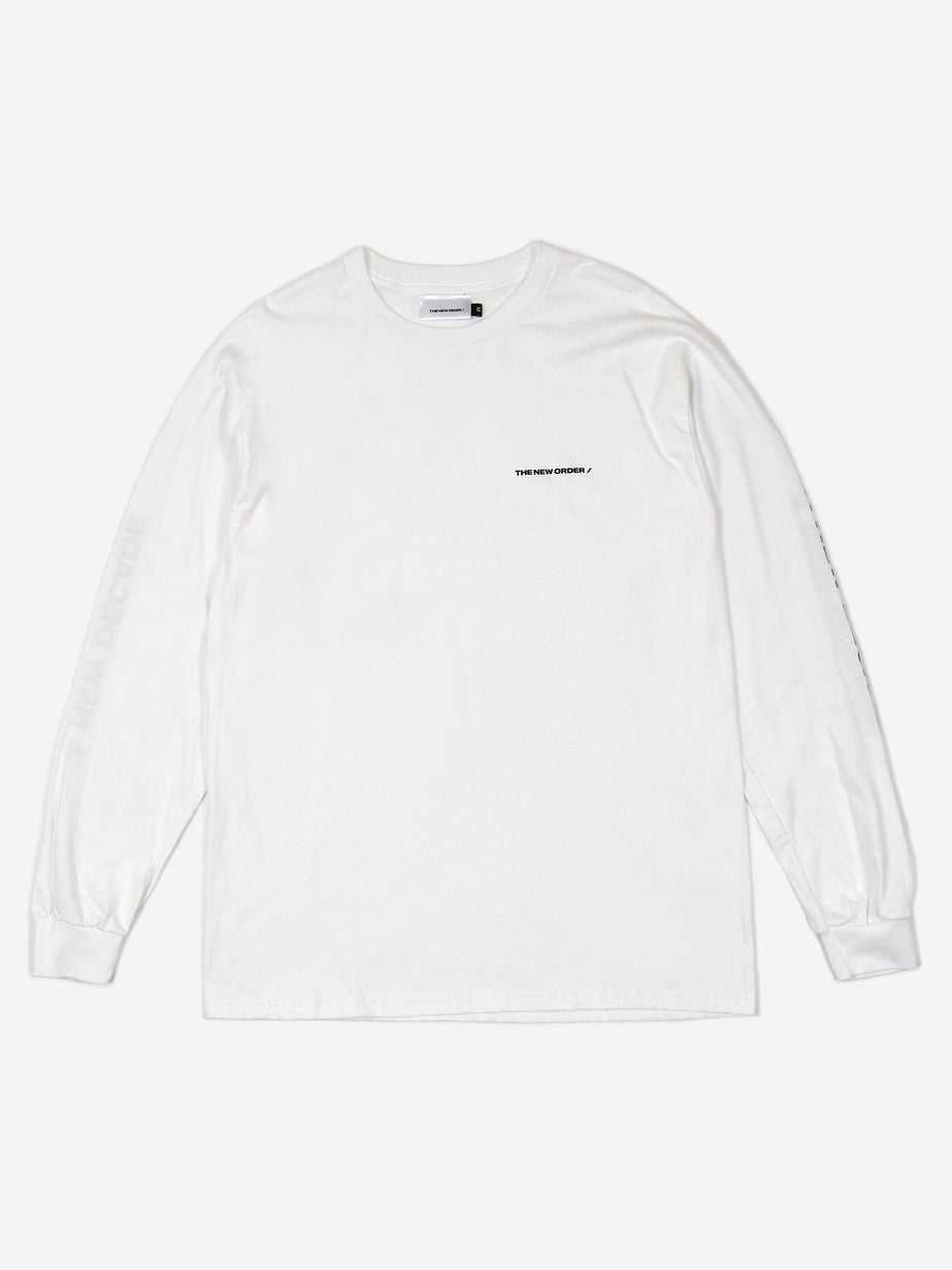 The New Order The New Order Basic Logo Longsleeve T-Shirt - White - White