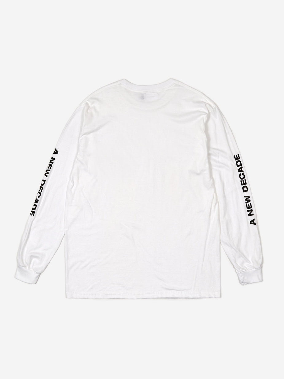 The New Order The New Order Basic Logo Longsleeve T-Shirt - White - White