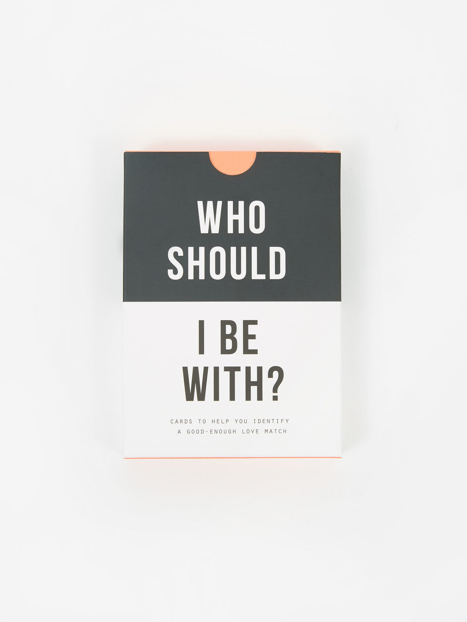 The School of Life The School of Life Who Should I Be With? Card Game - Black
