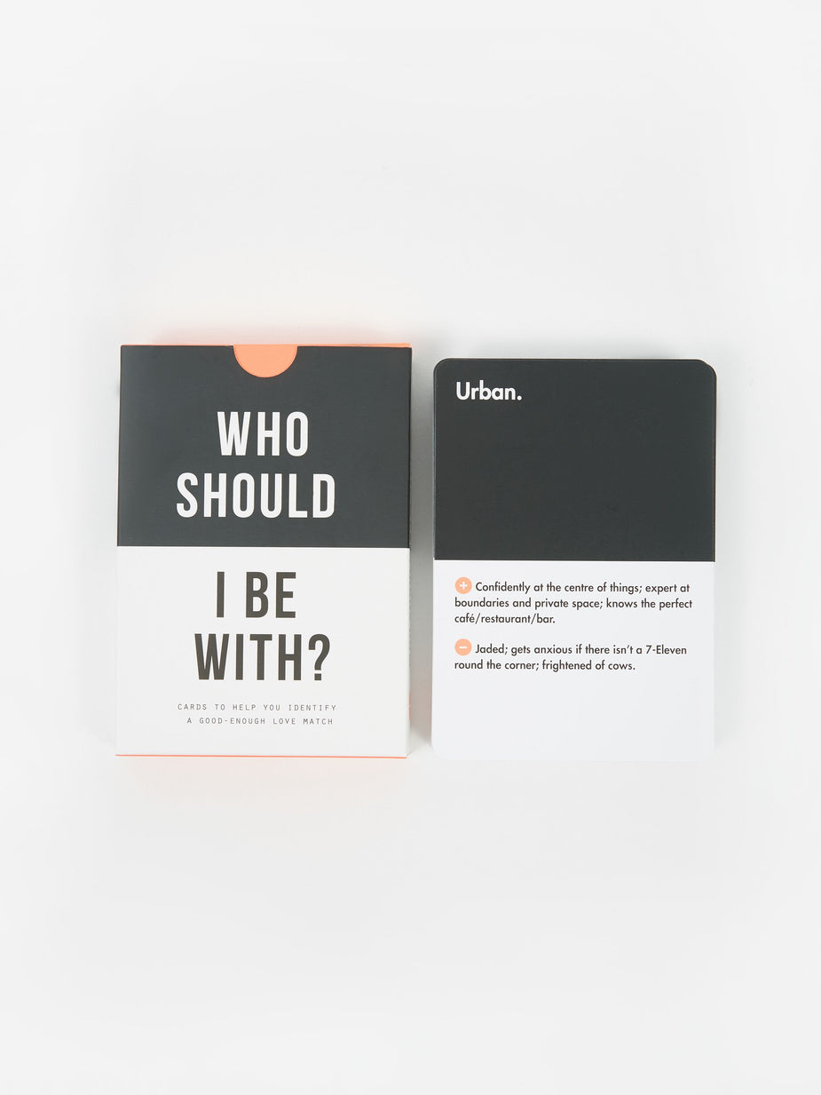 The School of Life The School of Life Who Should I Be With? Card Game - Black