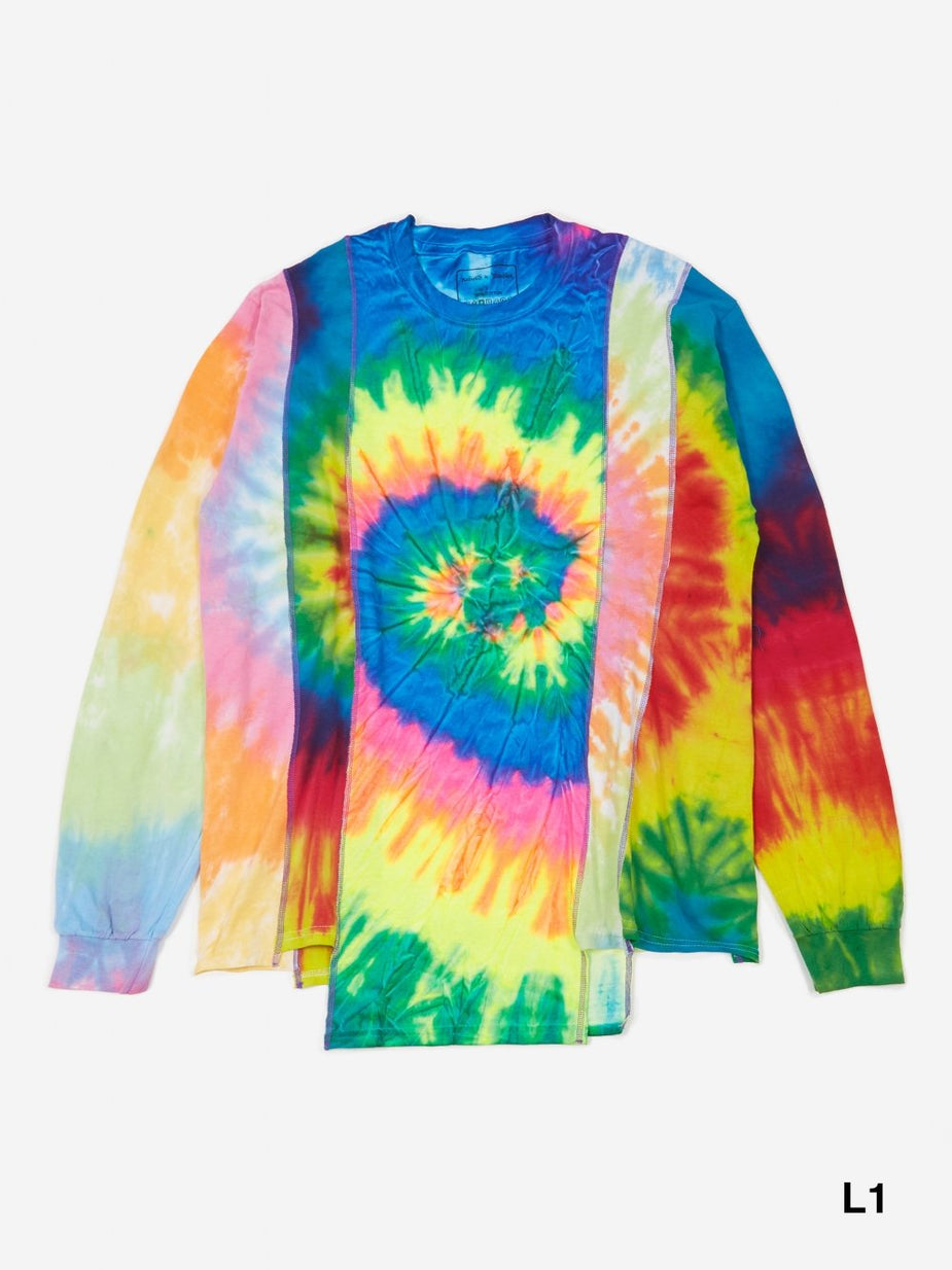 Needles Needles Rebuild 5 Cuts Longsleeve Tie-Dye T - Assorted - Multi