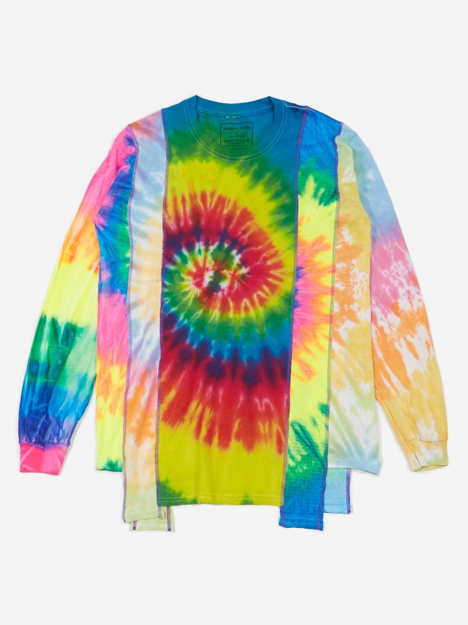 Needles Needles Rebuild 5 Cuts Longsleeve Tie-Dye T - Assorted - Multi