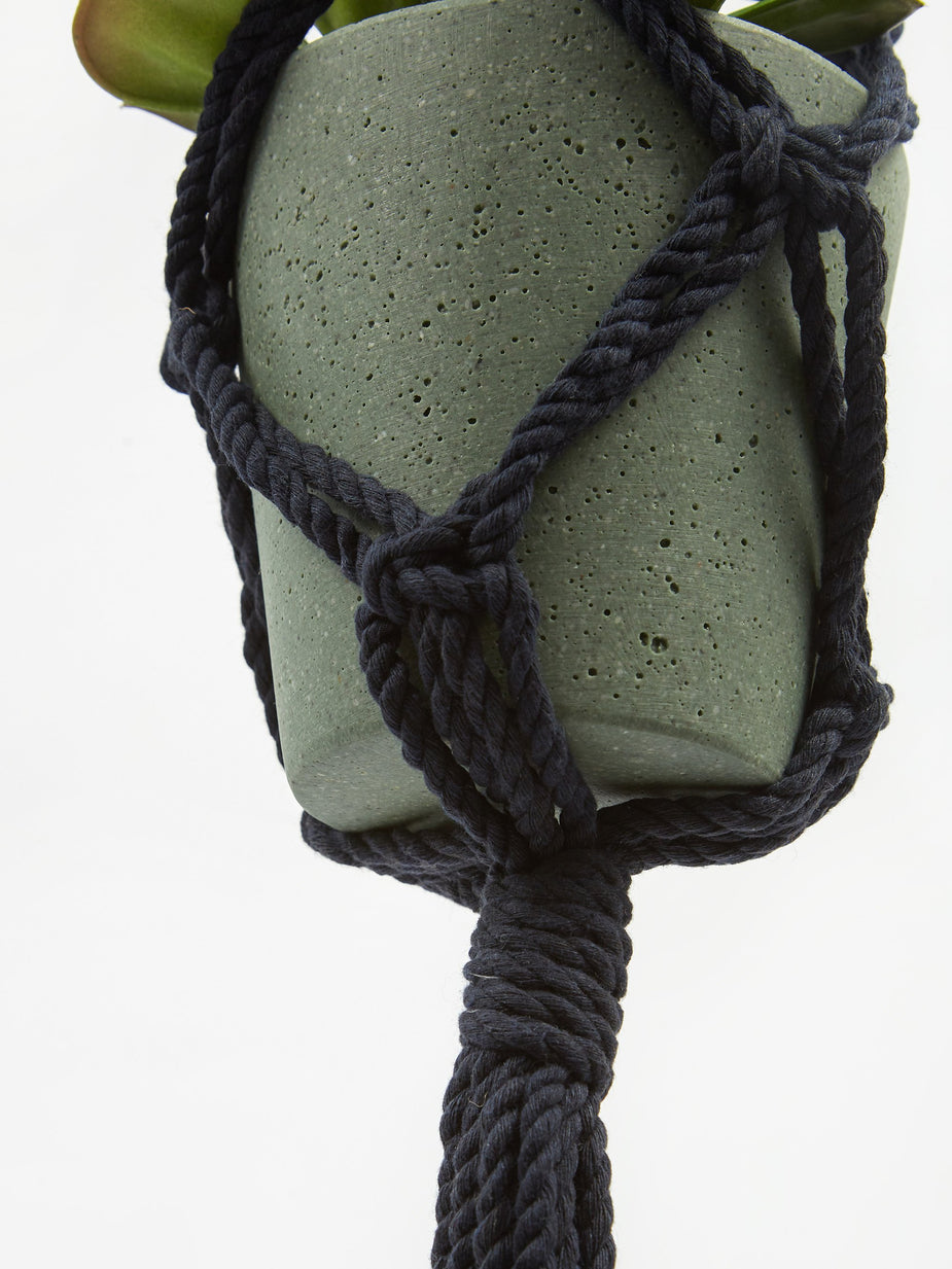 Time Concept, Inc Time Concept, Inc. Macrame Plant Hanger - Navy - Navy