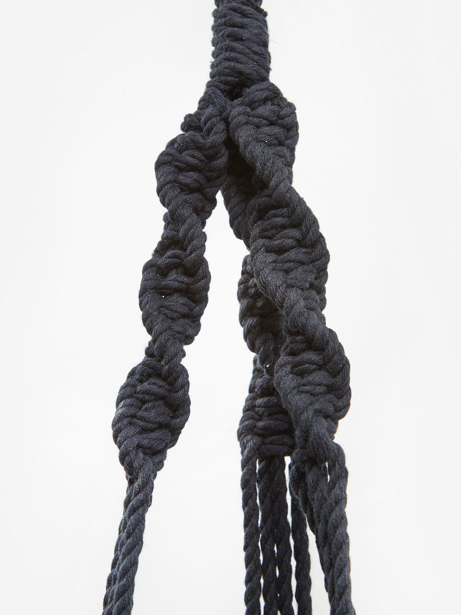 Time Concept, Inc Time Concept, Inc. Macrame Plant Hanger - Navy - Navy