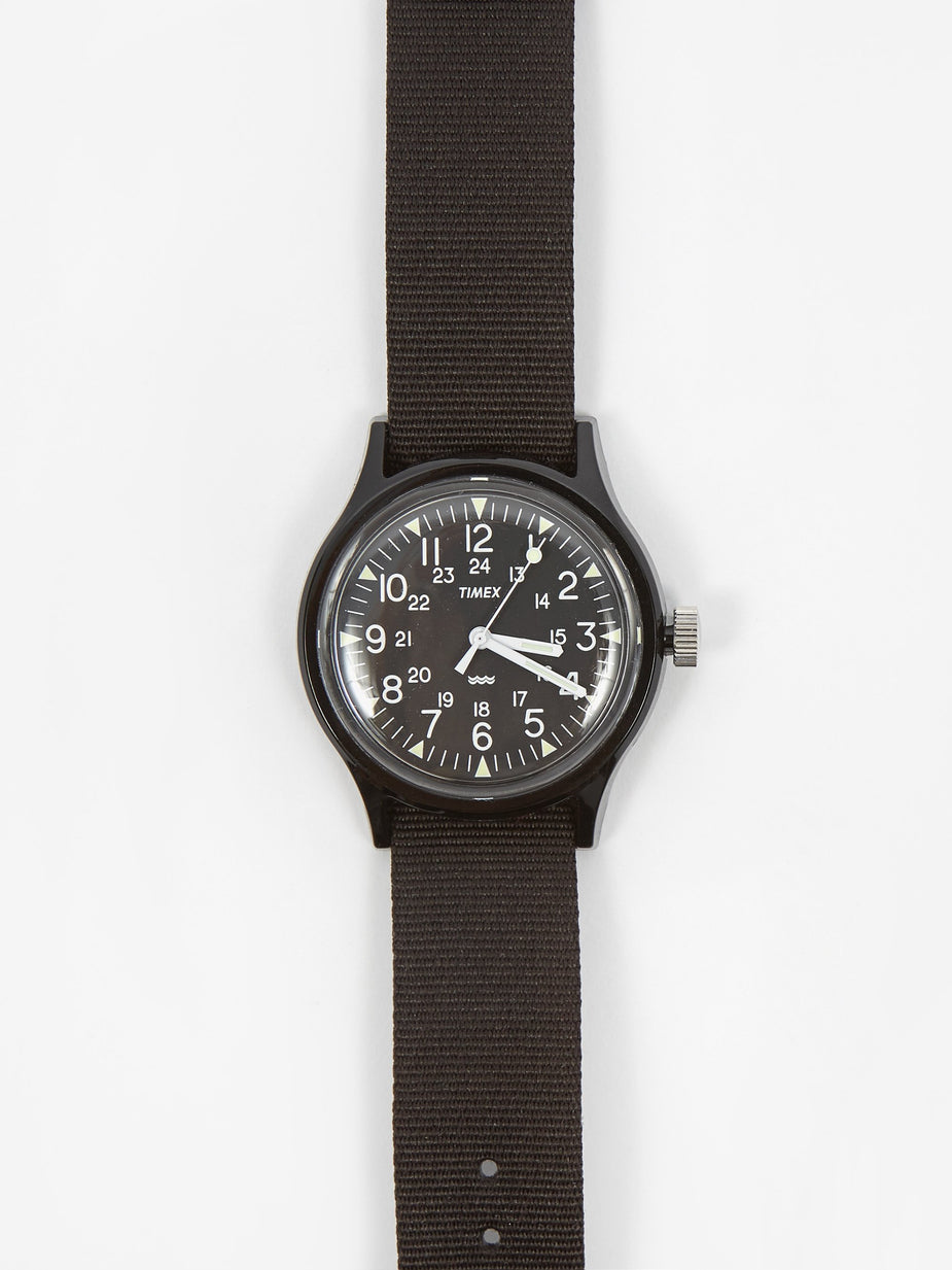Timex Timex MK1 Resin 36 Watch - Black/Black Dial - Black