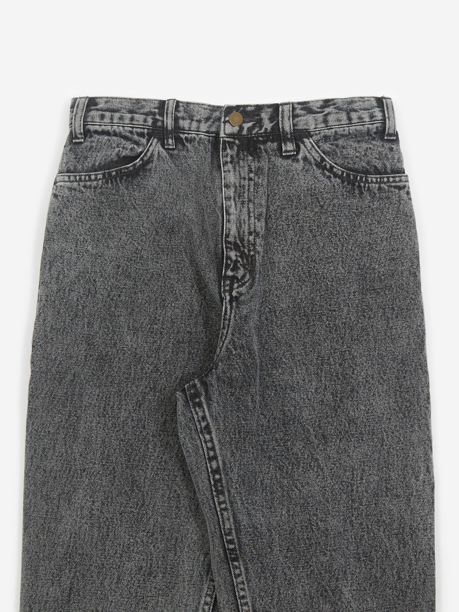 TOGA TOGA ARCHIVE Bleach Denim Jean - Black - Black