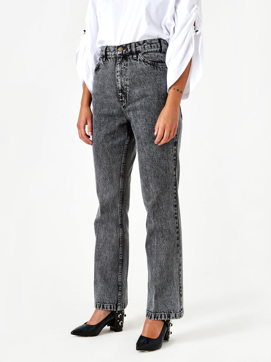 TOGA TOGA ARCHIVE Bleach Denim Jean - Black - Black