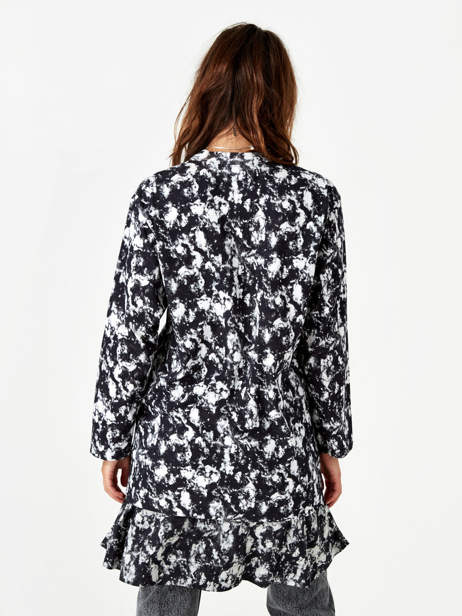 TOGA TOGA ARCHIVE Marble Print Dress - Black - Black