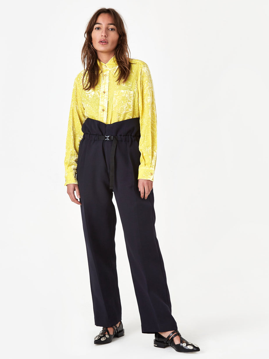 TOGA TOGA ARCHIVE Three-ply Suspender Pant - Navy - Blue
