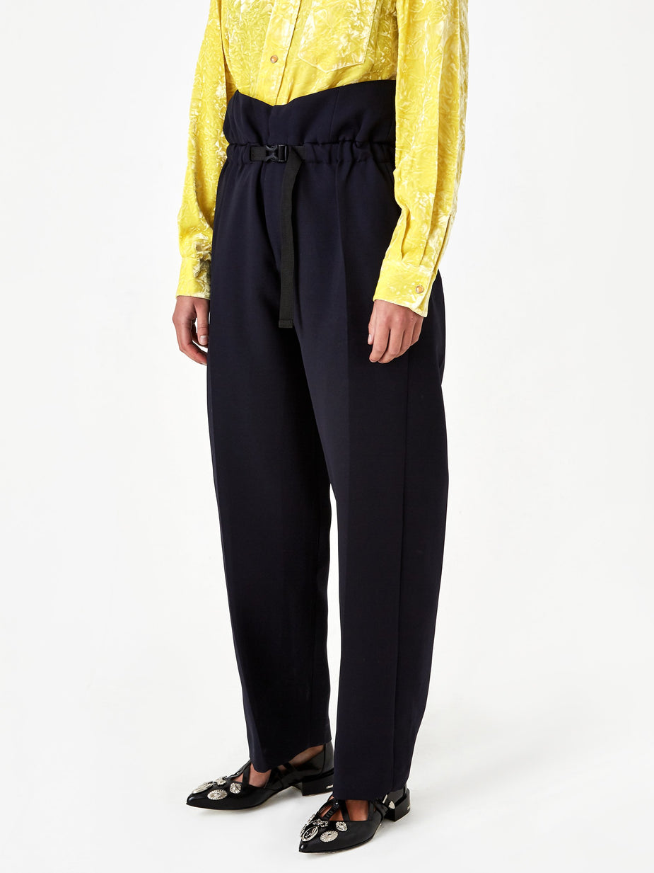 TOGA TOGA ARCHIVE Three-ply Suspender Pant - Navy - Blue