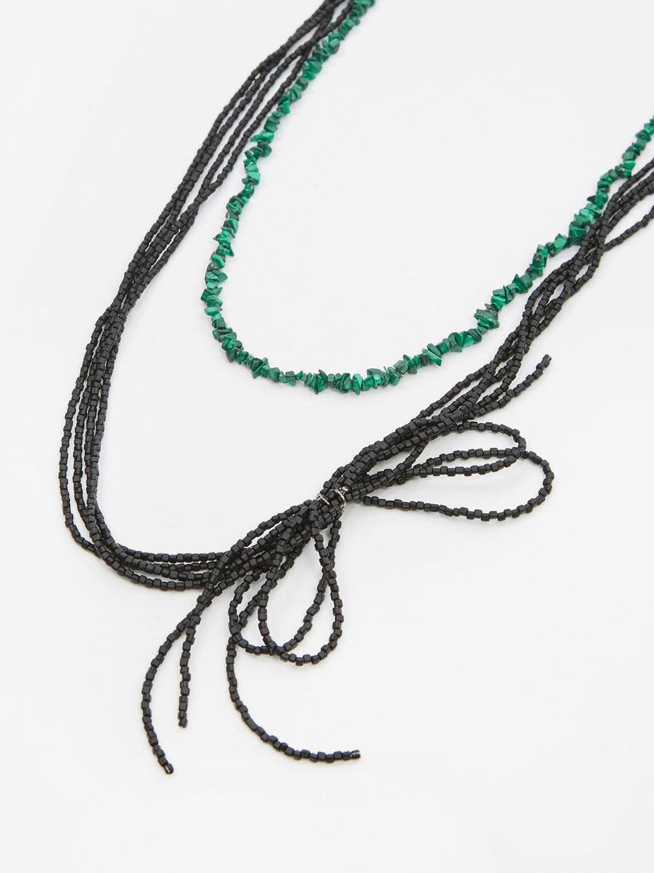 TOGA TOGA ARCHIVES Beads Necklace - Black - Black