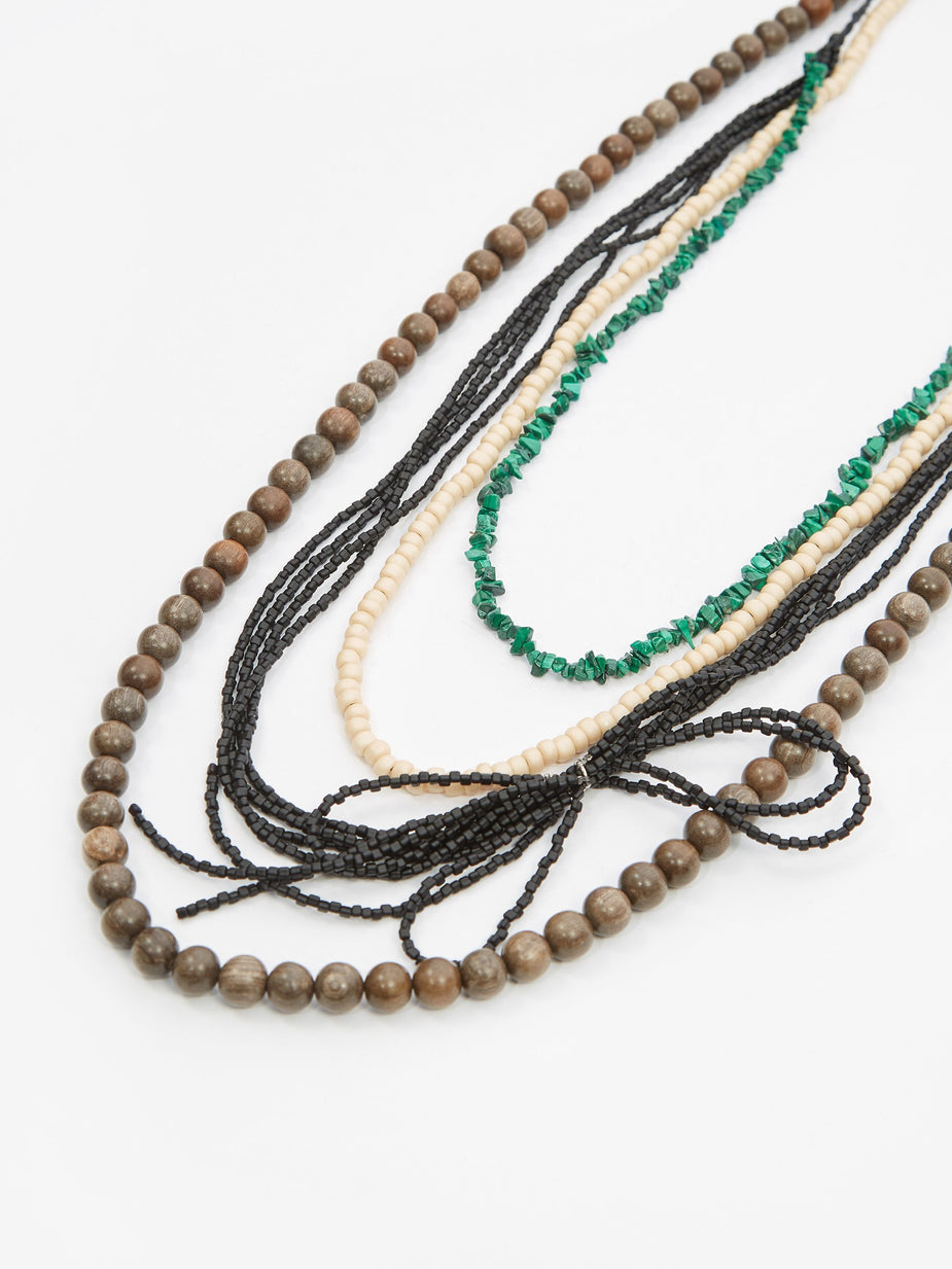 TOGA TOGA ARCHIVES Beads Necklace - Black - Black