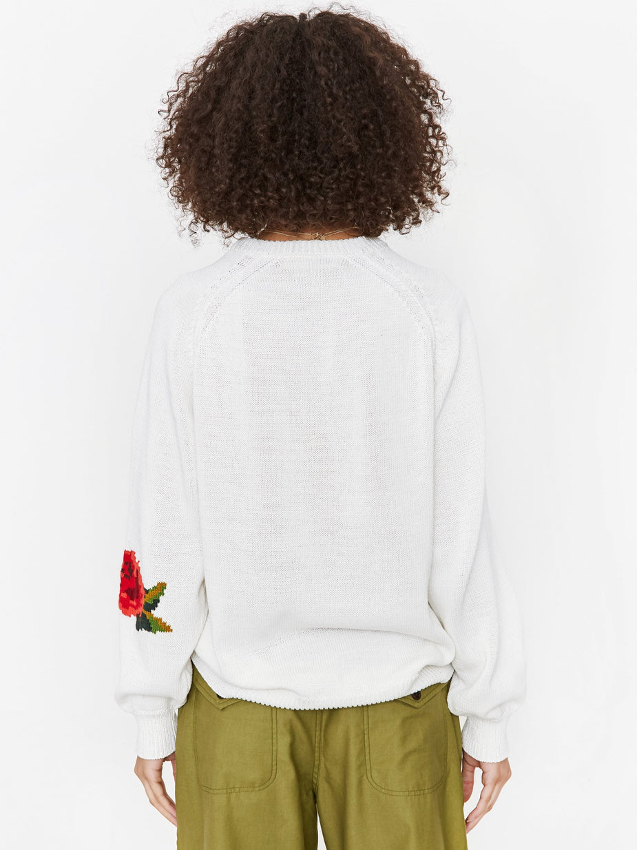 TOGA TOGA ARCHIVES Intarsia Knit Jumper - White - White