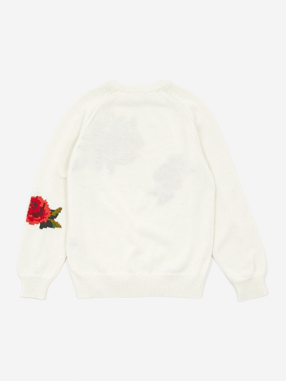 TOGA TOGA ARCHIVES Intarsia Knit Jumper - White - White