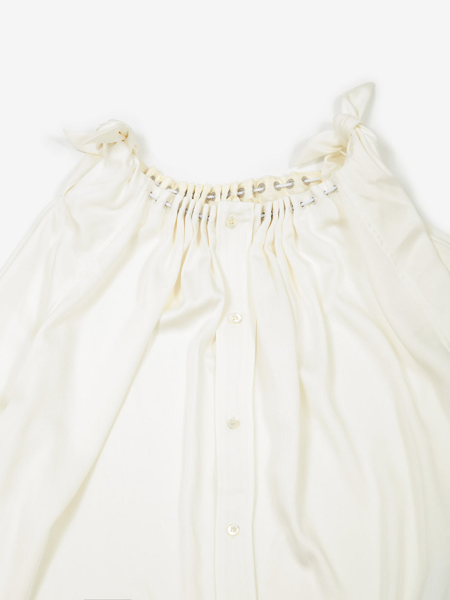 TOGA TOGA PULLA Heavy Satin Blouse - White - White