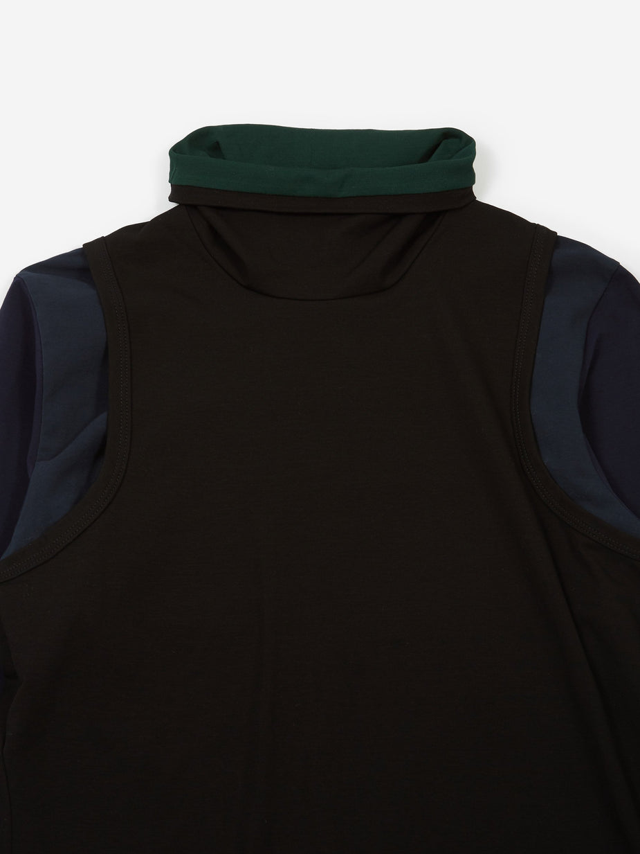 TOGA TOGA PULLA High Twist Cotton High Neck - Black - Black