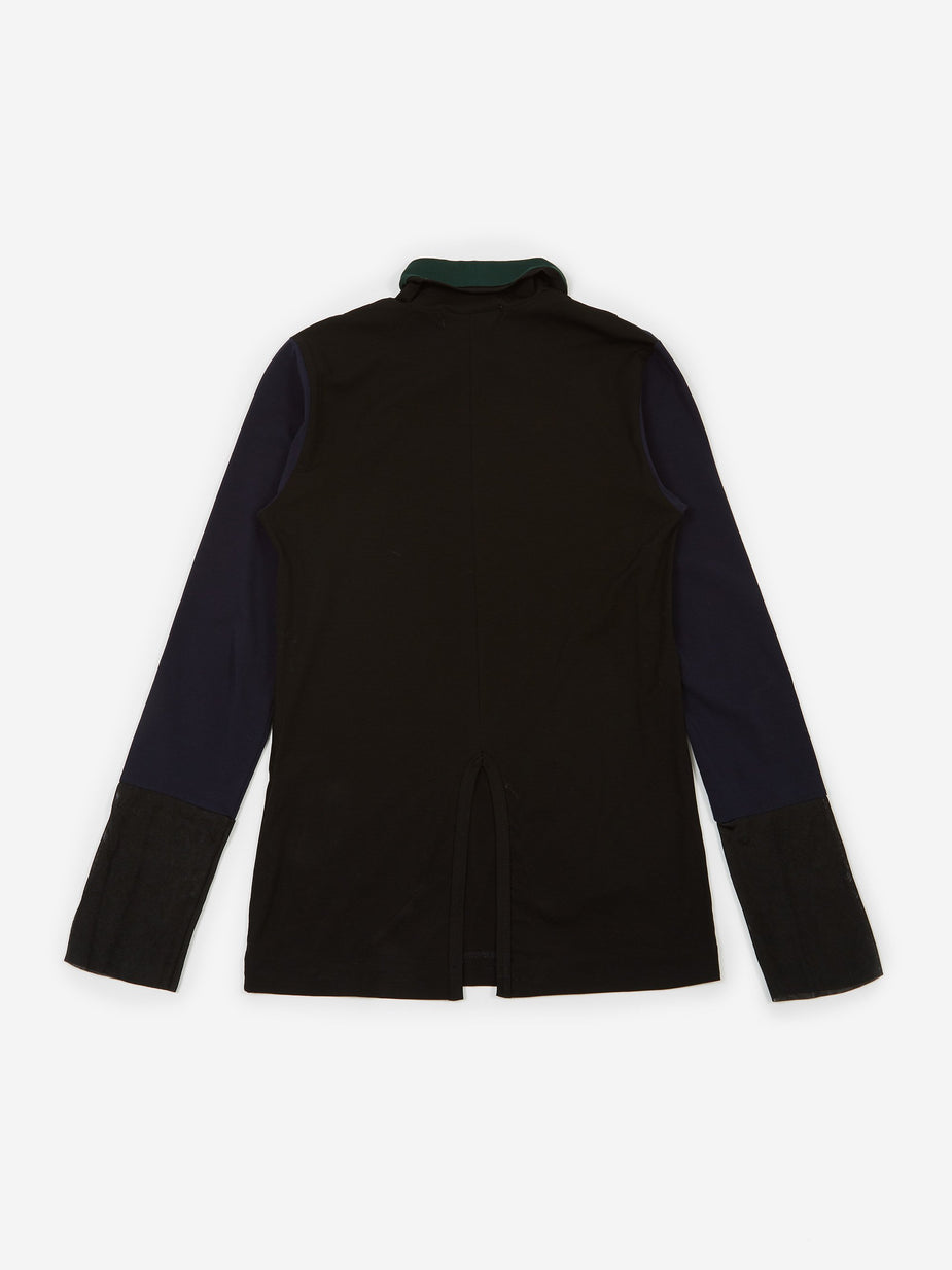 TOGA TOGA PULLA High Twist Cotton High Neck - Black - Black