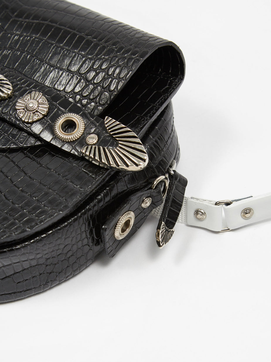 TOGA TOGA PULLA Metal Motif Bag - Black Mix - Black
