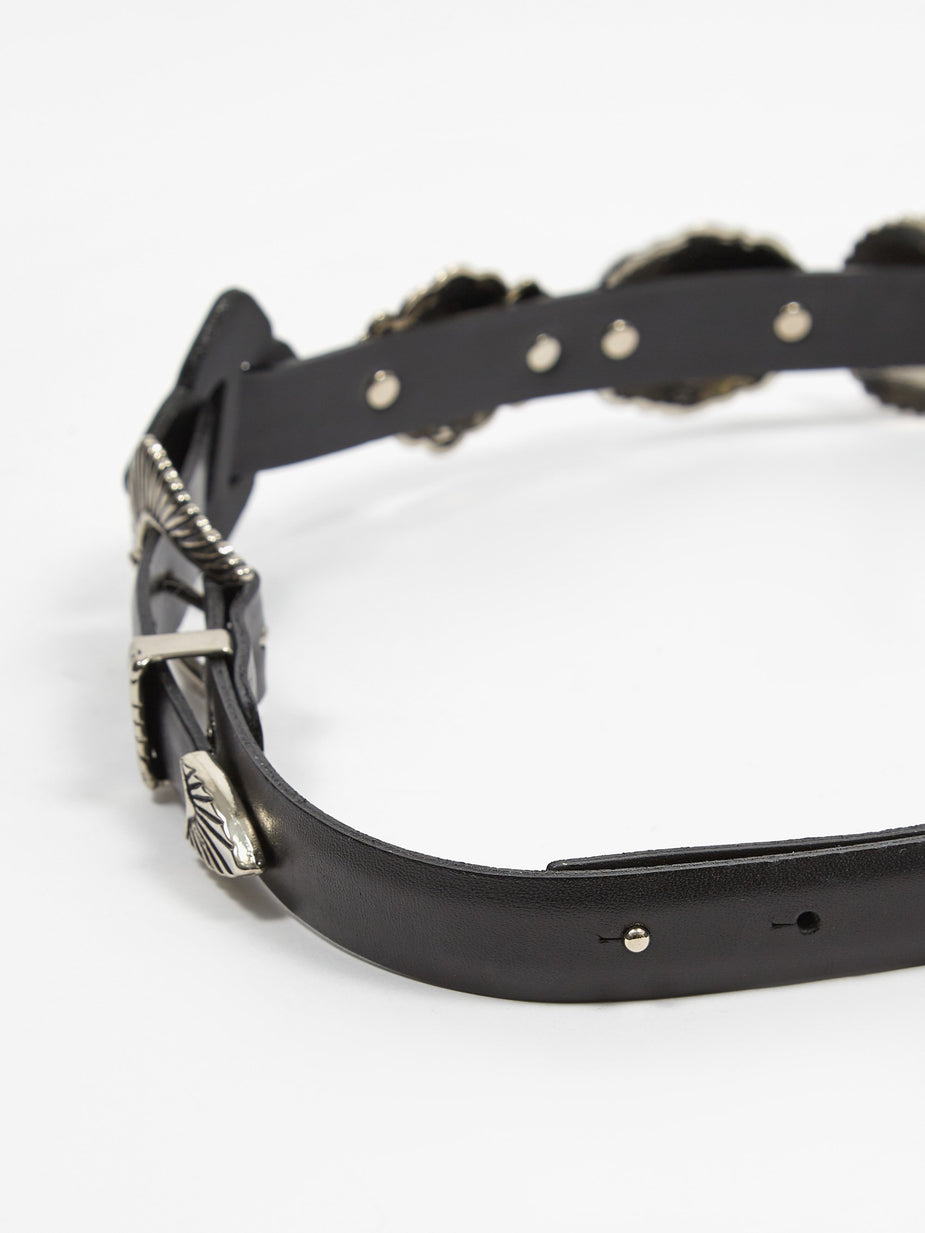 TOGA TOGA PULLA Motif Belt - Black - Black