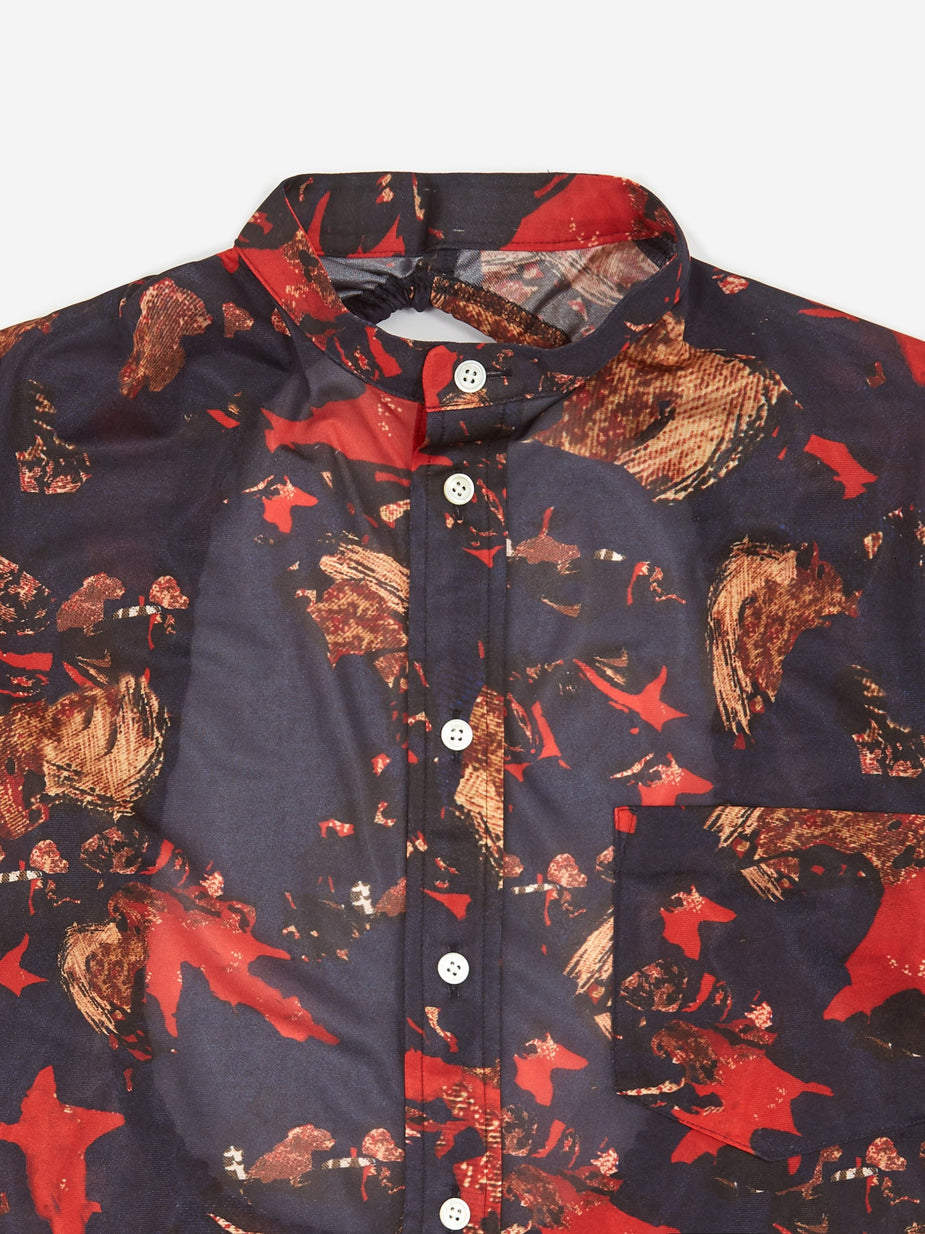 TOGA TOGA PULLA Print Shirt - Navy - Blue
