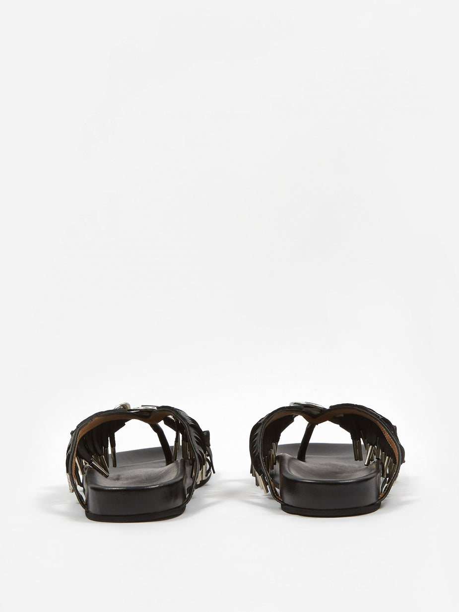 TOGA TOGA PULLA Tassel Sandal - Black - Black