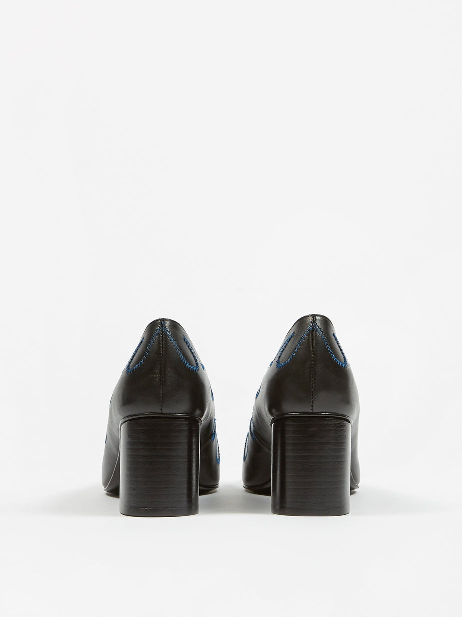 TOGA TOGA PULLA  - Embellished Shoe - Black Leather - Black