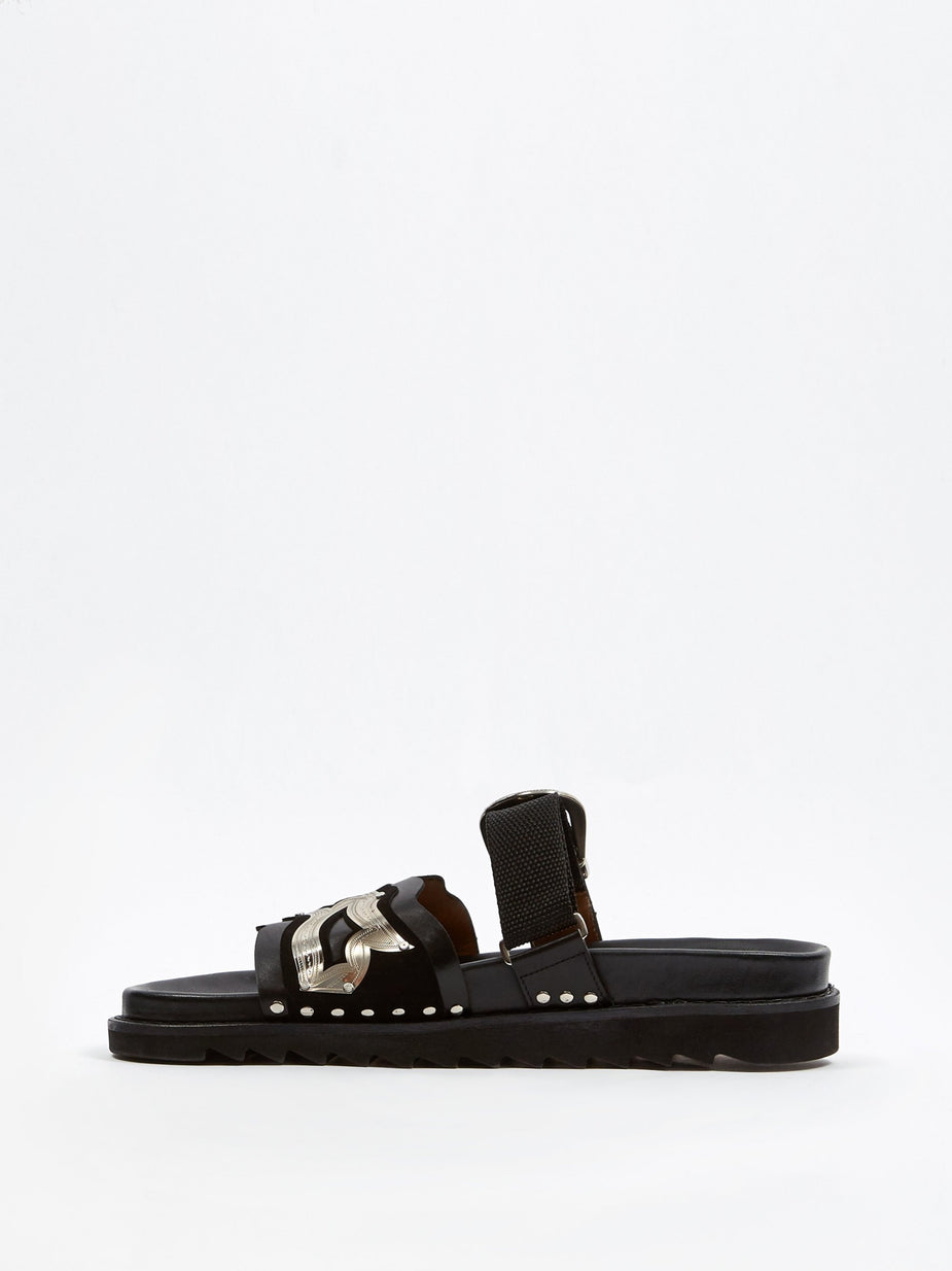 TOGA Virilis TOGA VIRILIS Buckle Sandal - Black - Black