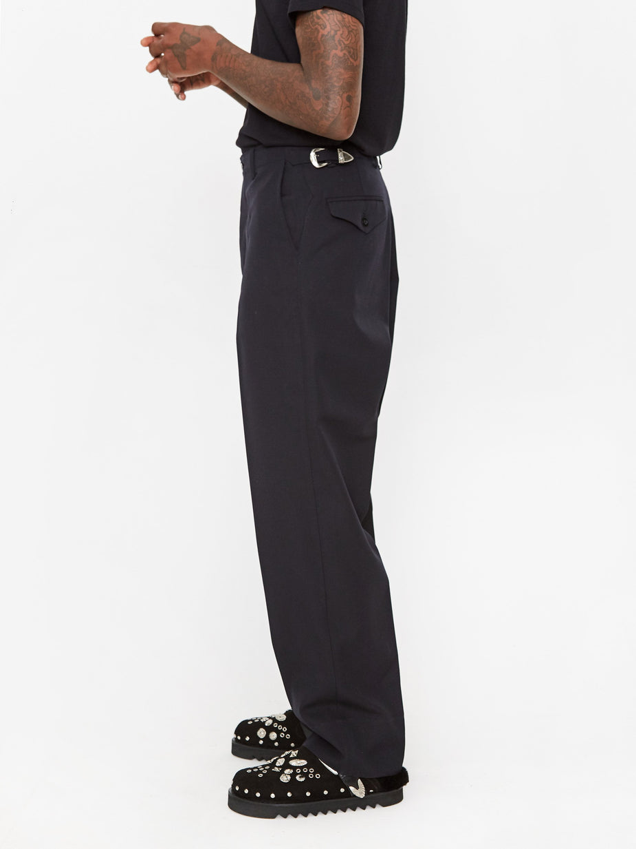 TOGA Virilis TOGA Virilis Chambray Twill Pant - Black - Black