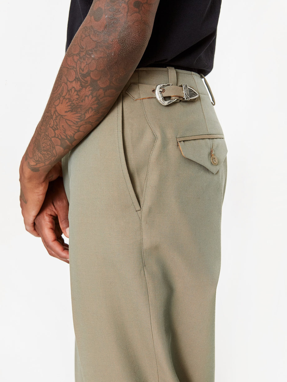 TOGA Virilis TOGA Virilis Chambray Twill Pant - Khaki - Neutrals