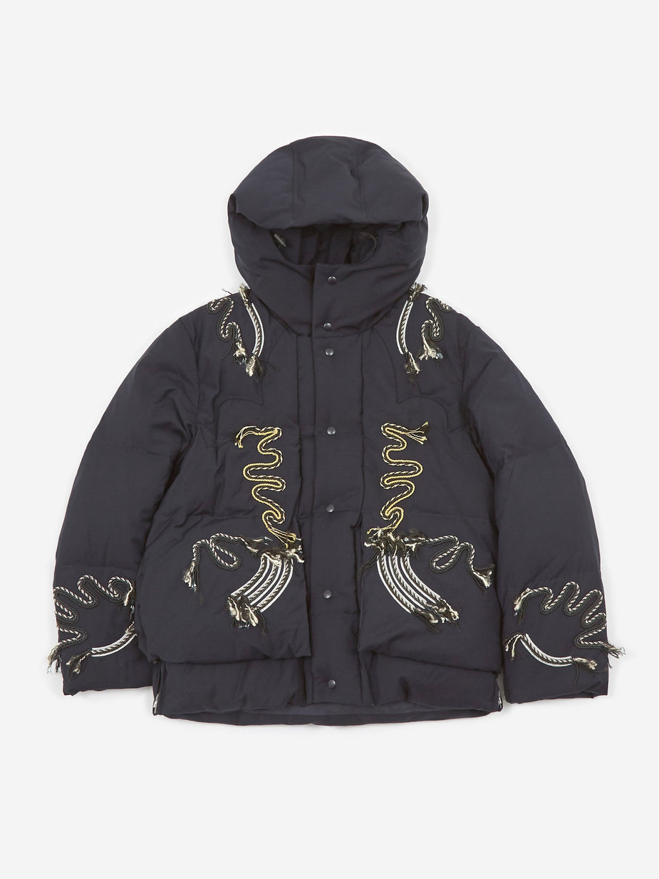 TOGA Virilis TOGA Virilis Embroidery Down Jacket - Navy - Blue