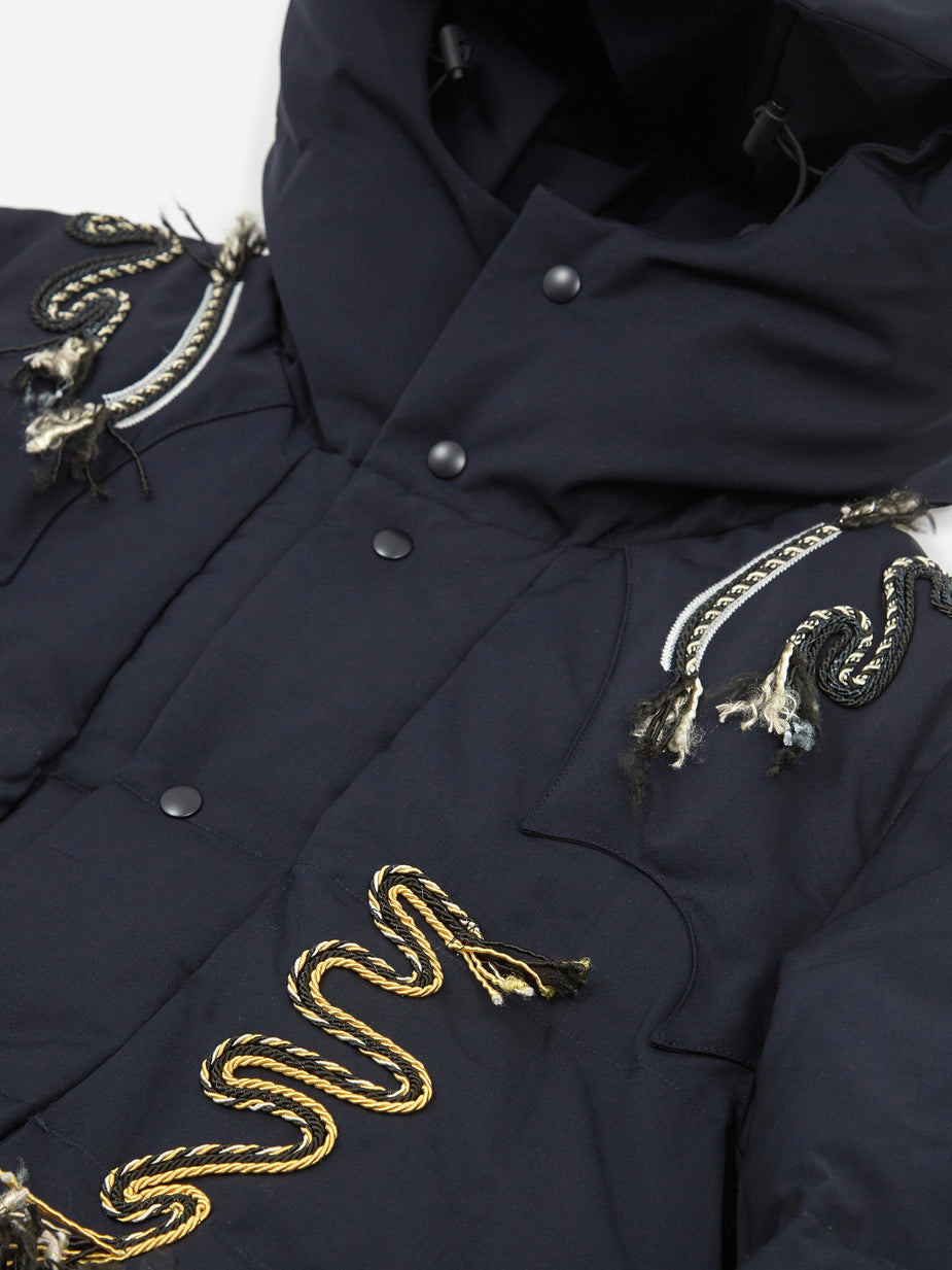 TOGA Virilis TOGA Virilis Embroidery Down Jacket - Navy - Blue
