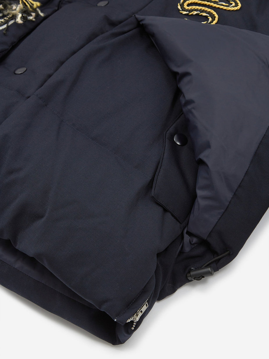 TOGA Virilis TOGA Virilis Embroidery Down Jacket - Navy - Blue