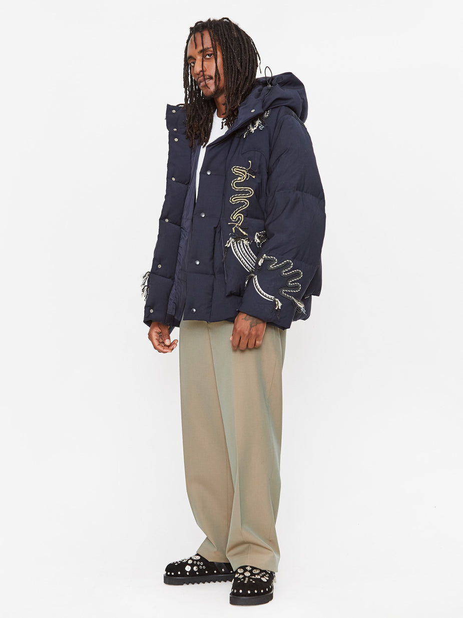 TOGA Virilis TOGA Virilis Embroidery Down Jacket - Navy - Blue