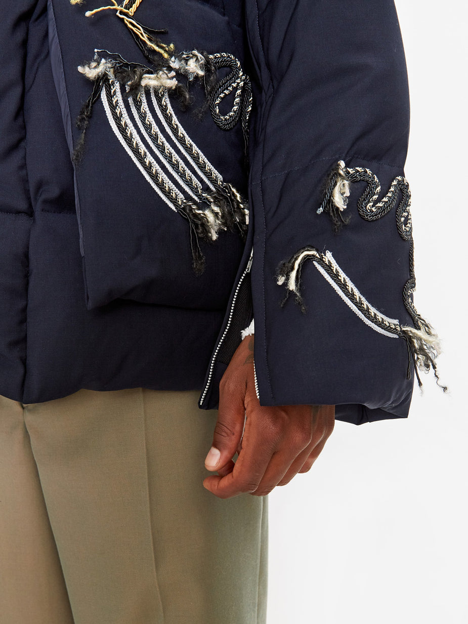 TOGA Virilis TOGA Virilis Embroidery Down Jacket - Navy - Blue