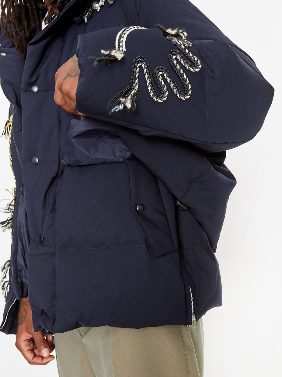TOGA Virilis TOGA Virilis Embroidery Down Jacket - Navy - Blue