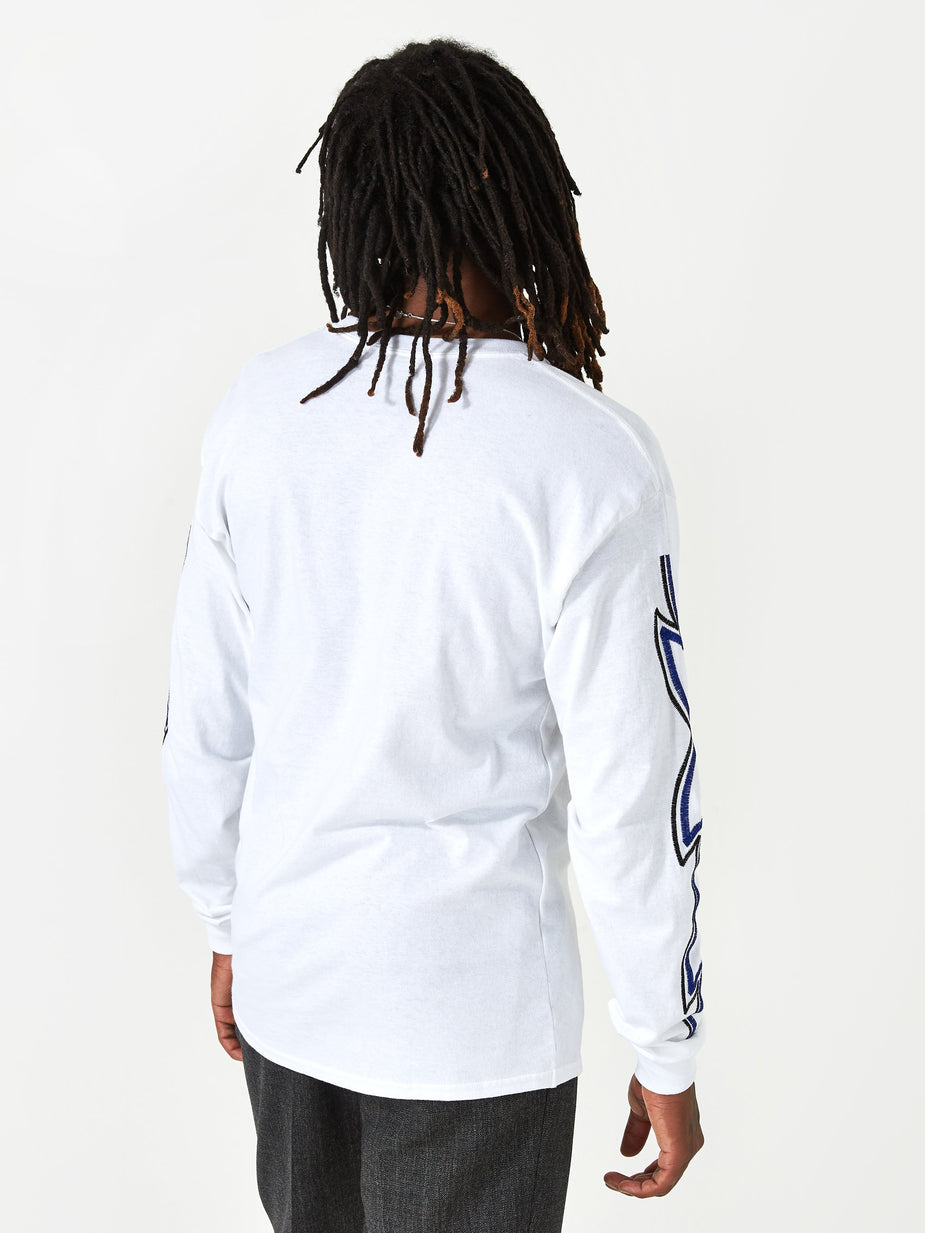 TOGA Virilis TOGA VIRILIS Embroidery Longsleeve T-Shirt - White - White