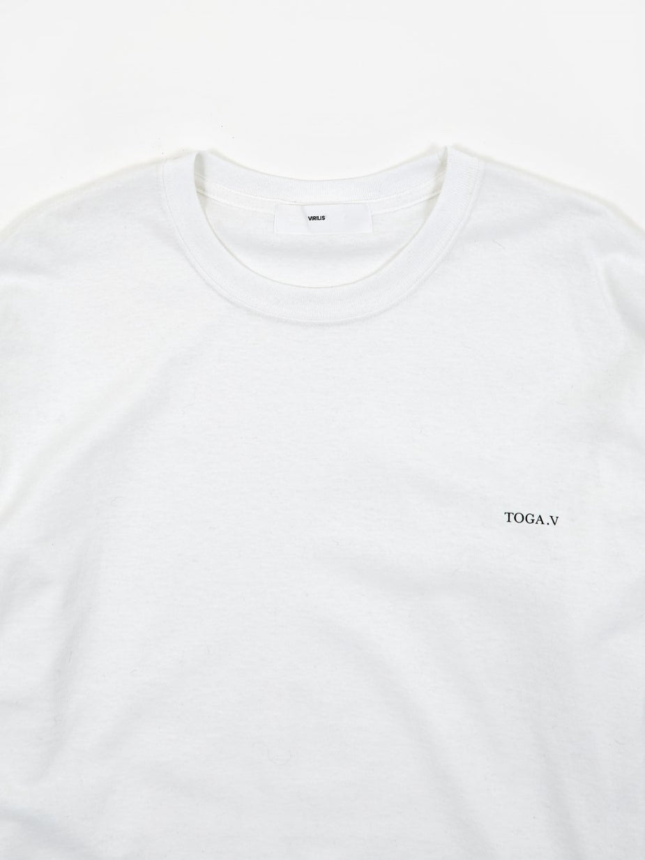 TOGA Virilis TOGA VIRILIS Embroidery Longsleeve T-Shirt - White - White