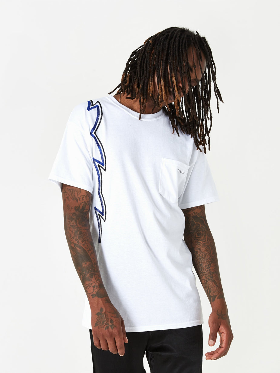 TOGA Virilis TOGA VIRILIS Embroidery Pocket T-Shirt - White - White