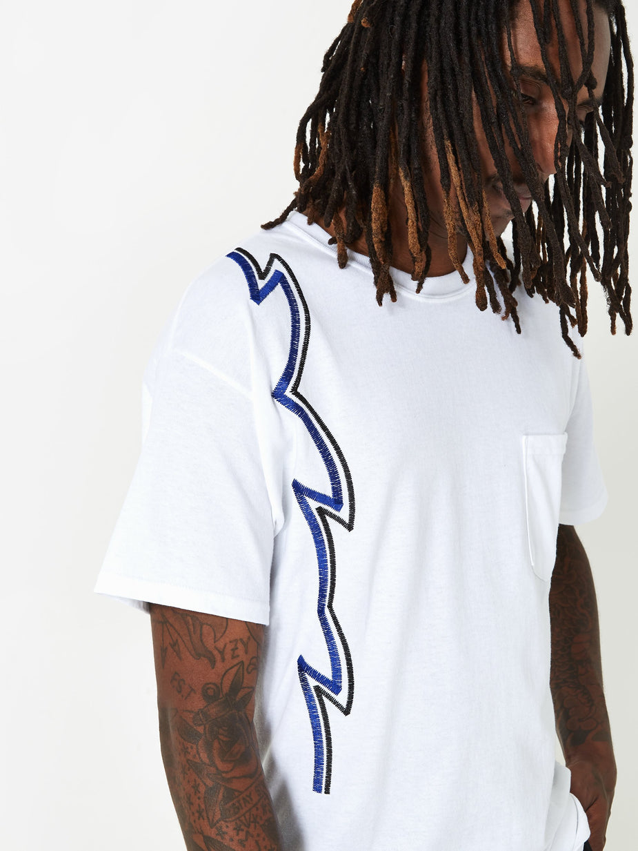 TOGA Virilis TOGA VIRILIS Embroidery Pocket T-Shirt - White - White