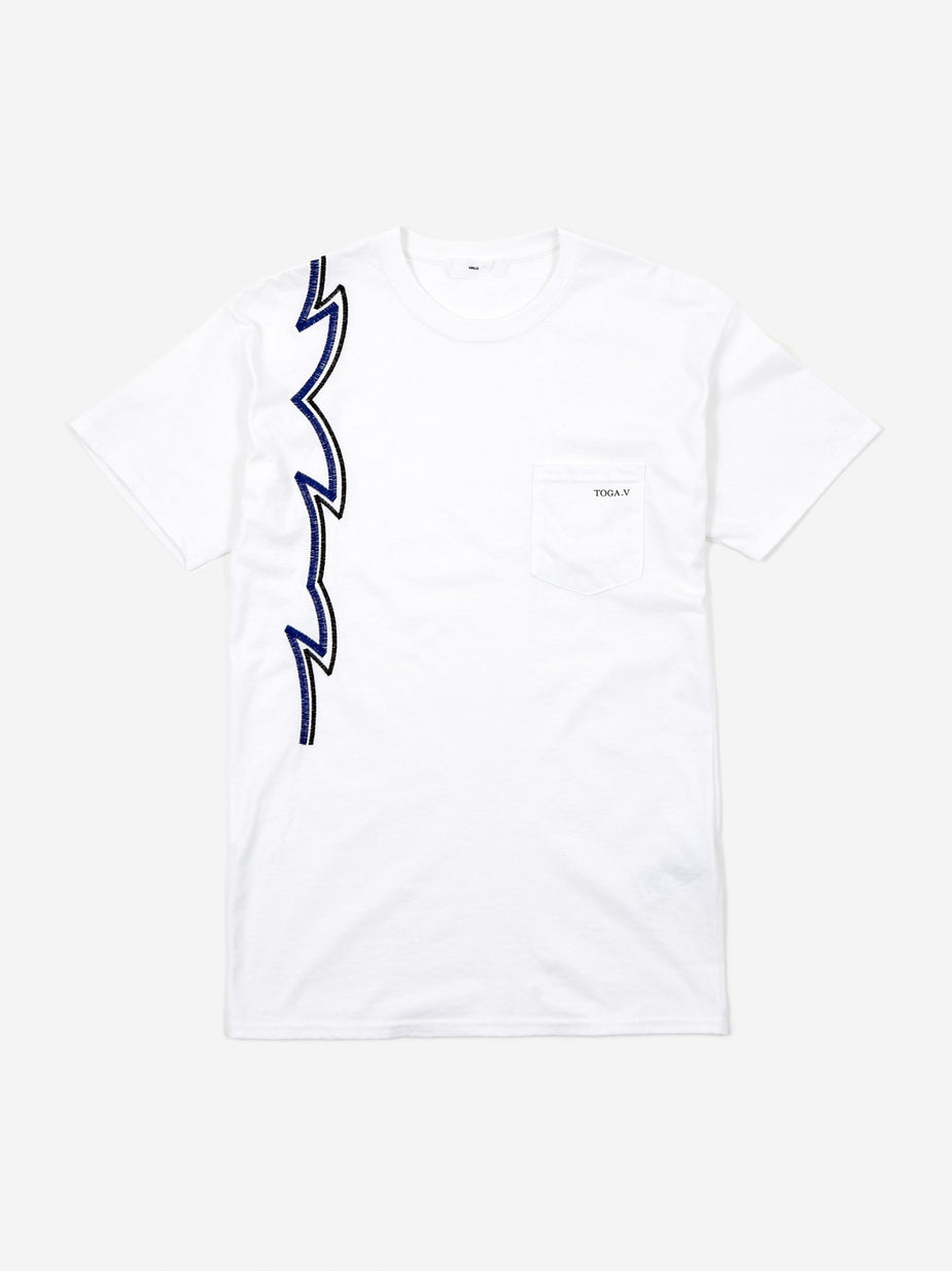 TOGA Virilis TOGA VIRILIS Embroidery Pocket T-Shirt - White - White
