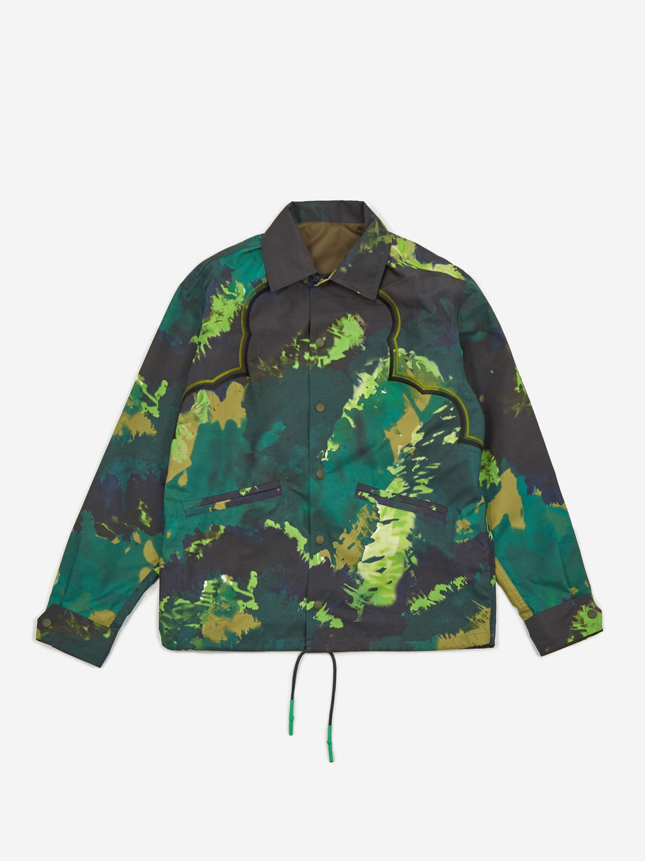 TOGA Virilis TOGA VIRILIS Polyester Tie Dye Jacket - Green - Green