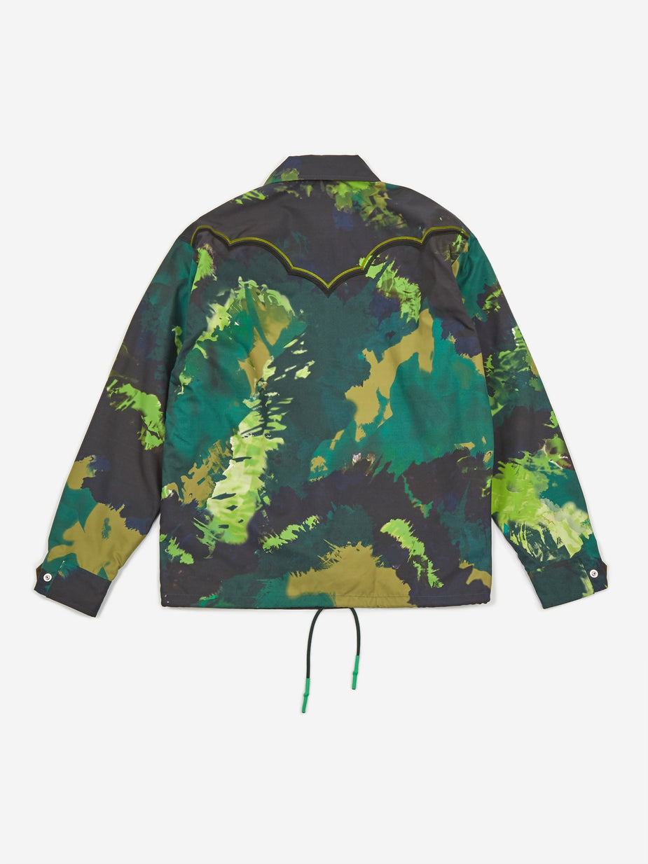 TOGA Virilis TOGA VIRILIS Polyester Tie Dye Jacket - Green - Green