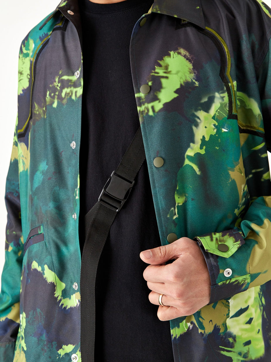 TOGA Virilis TOGA VIRILIS Polyester Tie Dye Jacket - Green - Green