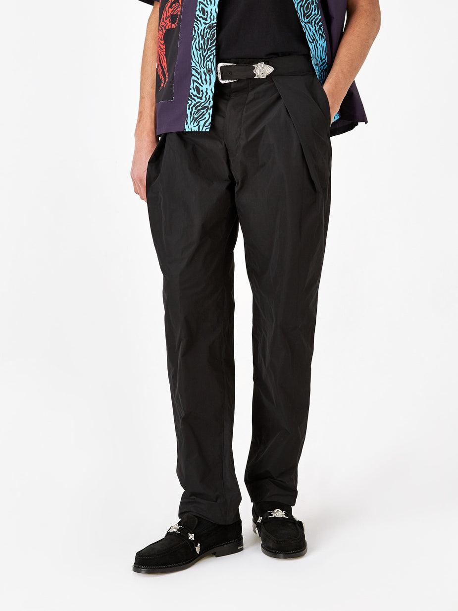 TOGA Virilis TOGA VIRILIS Tafeta Belt Trouser - Black - Black