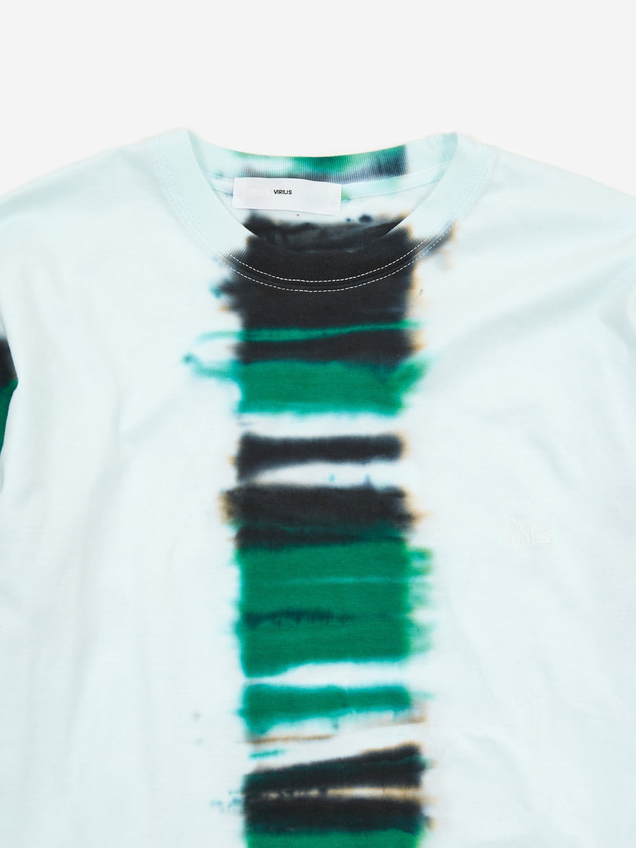 TOGA Virilis TOGA VIRILIS Stripe Tie Dye Longsleeve T-Shirt - Green - Green
