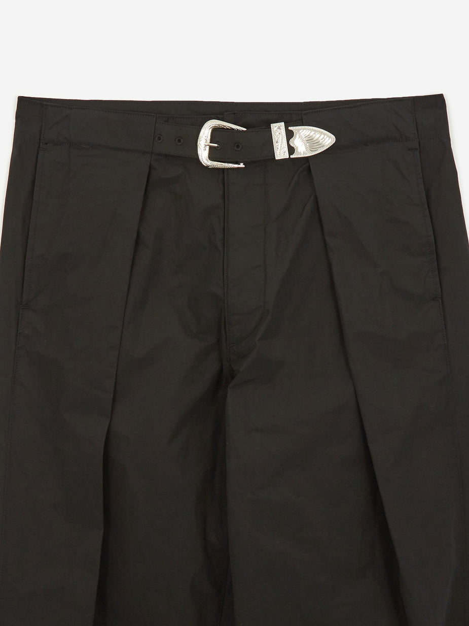 TOGA Virilis TOGA VIRILIS Tafeta Belt Trouser - Black - Black