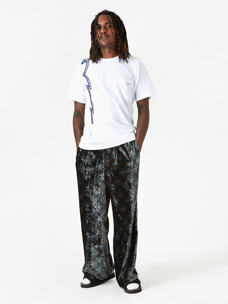 TOGA Virilis TOGA VIRILIS Velvet Print Pant - Black - Black