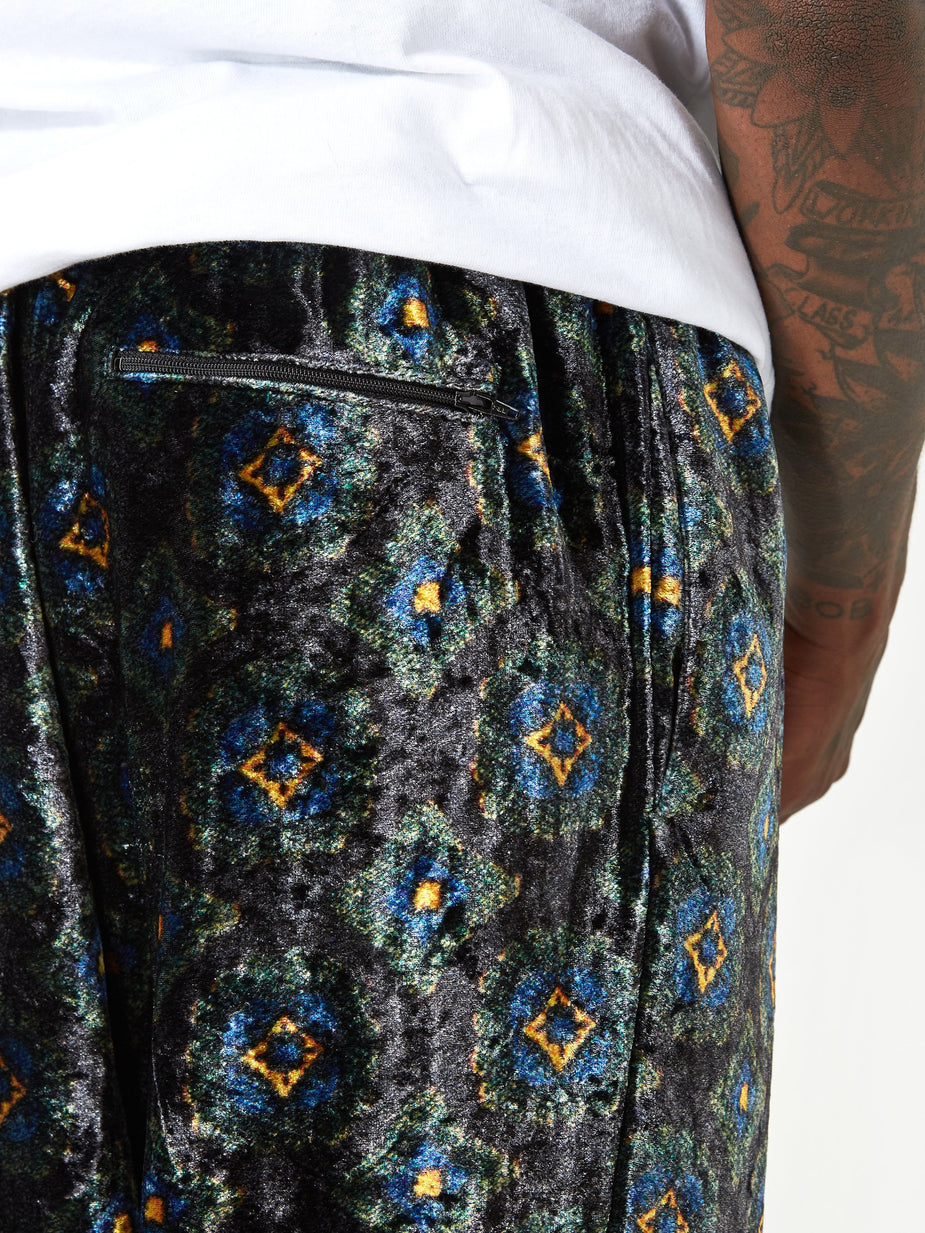 TOGA Virilis TOGA VIRILIS Velvet Print Pant - Black - Black
