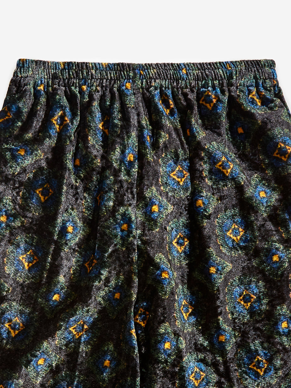 TOGA Virilis TOGA VIRILIS Velvet Print Pant - Black - Black